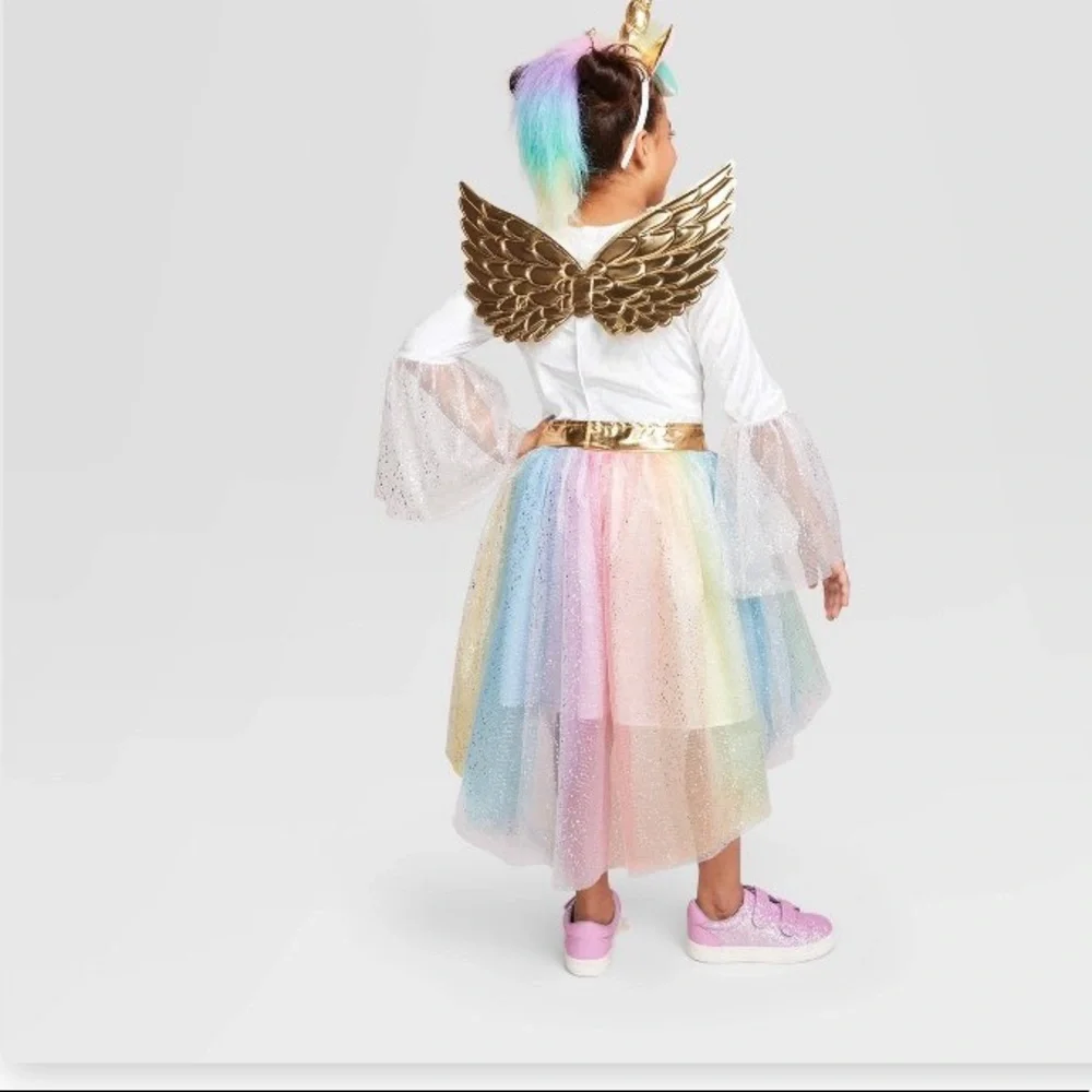 Rainbow Unicorn Halloween / dress‎ up kids costume